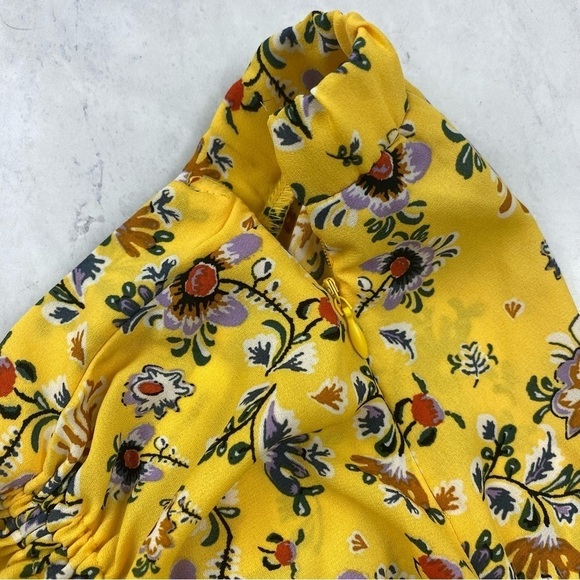 Max Studio: Ruffle Floral Print Slit Tie Maxi Skirt Summer Spring Size Large NWT - Picture 5 of 6